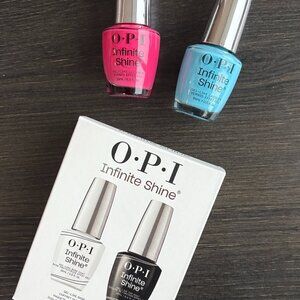 BRAND NEW OPI Nail Polish - Top Coat, Base Coat, Pink & Blue